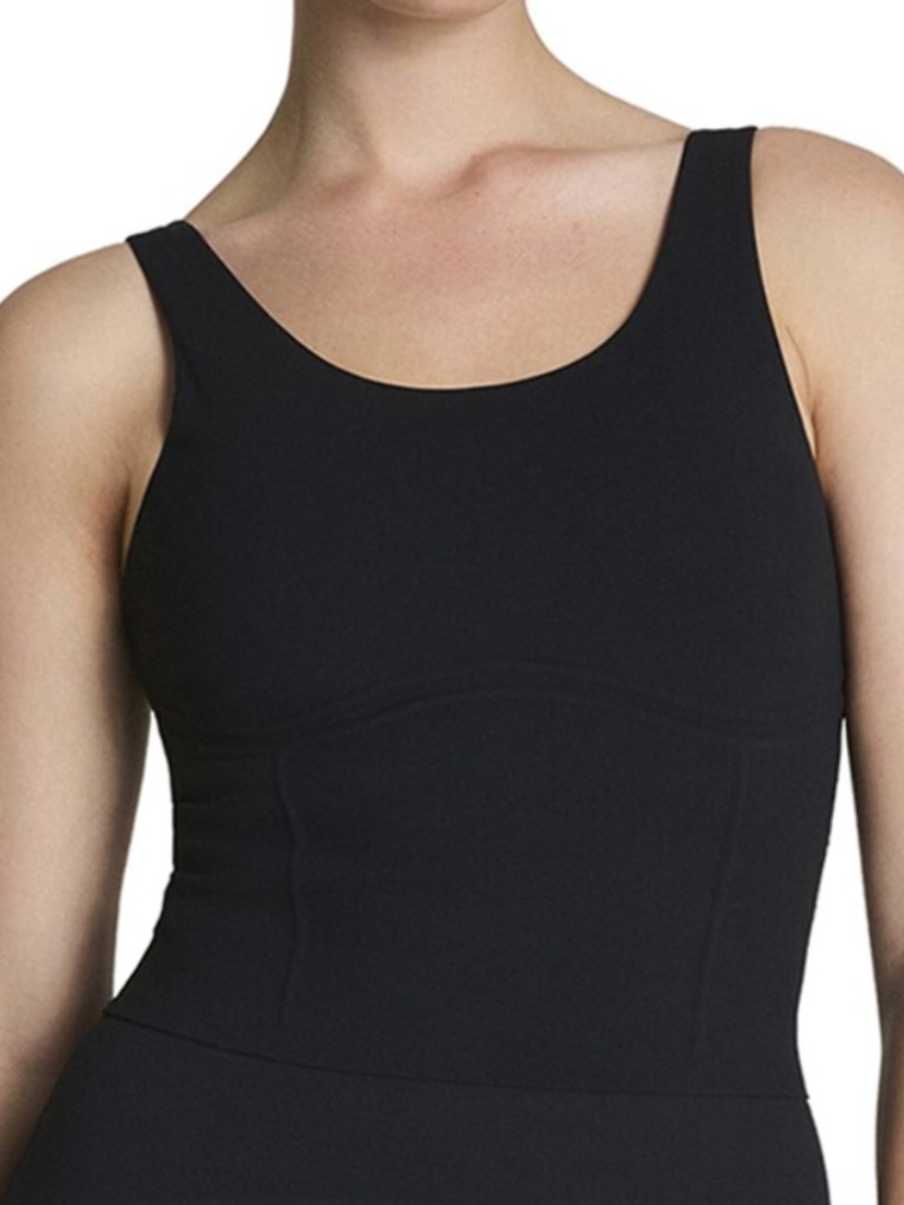 SPANX Get Moving Contour Scoop Neck Tank – Very Black – Size Large – NWT NEW